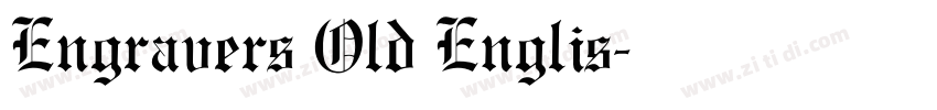 Engravers Old Englis字体转换